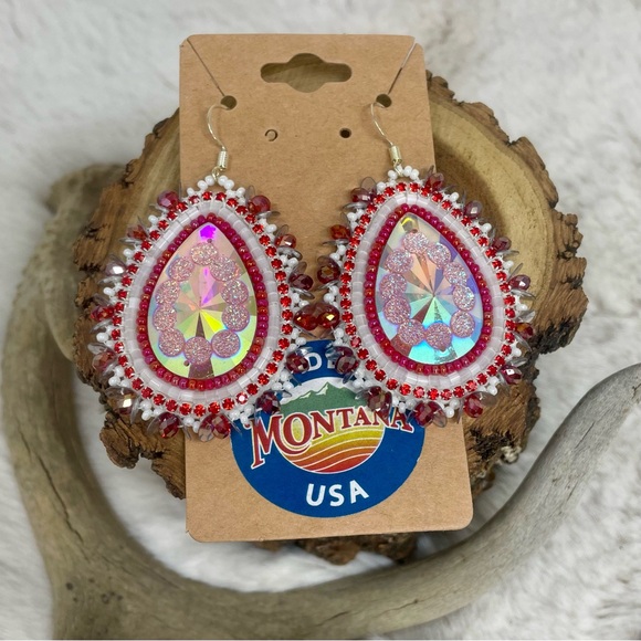 Beaded Native Earrings - Picture 5 of 6